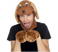 Kit de déguisement Gentil Chien - SMIFFY'S - Peluche - Marron - Adulte - A partir de 3 ans