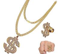 Kit de déguisement Hip Hop homme Tenues de rappeur des années 90 rappeur des années 90 accessoires Déguisement des années 80 pour homme drôle Costume de rappeur hommes Tenues de rappeur pour adultes