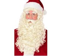 W WIDMANN MILANO Party Fashion - 51641 - Perruque Père Noël/Saint Nicolas avec barbe, moustache et sourcils - Père Noël - Fête à thème - Carnaval