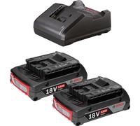 Kit de démarrage 18 V / 2x batterie 2,0 Ah + chargeur GAL 18V-20 Bosch
