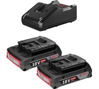 Kit de démarrage 18 V / 2x batterie 2,0 Ah + chargeur GAL 18V-40 Bosch