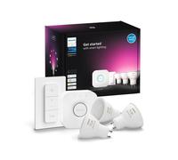 Kit de démarrage 3 ampoules connectées Philips Hue White et Color Ambiance GU10 Blanc + télécommande