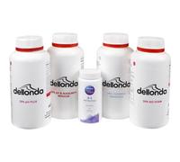 Kit de démarrage 5 pièces pour nettoyage de l'eau de jacuzzi et spa, augmentateur de pH, sans mousse et bandelettes de test