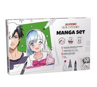 Kit de démarrage à manches | Inclus : 12 marqueurs Sketch Marker double pointe couleur experience, 2 fineliners pigmentés de 0,5 et 0,8 mm, 10 feuilles de manche et un guide pour peindre manche étape