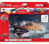 Kit de démarrage AIRFIX - - A55015 Maquette de canot de sauvetage RNLI classe Shannon - Maquette de bateau en plastique pour adultes et enfants de 8 ans et plus, Le kit comprend