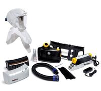 Kit de démarrage antidéflagrant 3M TR-819E IS Versaflo, y compris TR-802E, accessoires et cagoule légère 3M Versaflo Premium S657 Kit de démarrage, y compris support de tête et bavette intérieure, mat