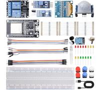 Kit de démarrage basique pour ESP32, kit de démarrage électronique compatible avec Arduino, ESP32 ESP-32S, kit de démarrage pour débutants et amateurs d'électronique