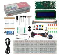 Kit de démarrage Basique pour Rasp-Pi Pico Binghe Rasp-Pi Pico Kit avec RP2040 Cartes de développement, Module I2C LCD, 9G Micro Servo Compatible avec Raspberry Pi Pico