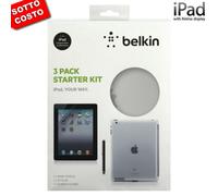 Belkin Démarreur Kit Original Étui +Film +Stylet Stylus pour Apple iPad2