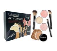 Kit de démarrage Bellapierre | Comprend 2 fonds de teint minéraux, 1 blush et 1 poudre bronzante | Essentiels du maquillage minéral | Non toxique