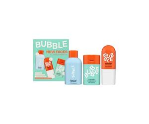 Kit de démarrage Bubble Skincare Nouveau soin visage pour tous les âges - Gel nettoyant, hydratant, tonifiant rafraîchissant