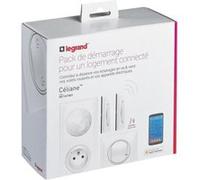 Kit de démarrage Céliane with Netatmo avec plaques Blanc Yesterday Blanc G
