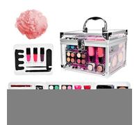 Kit de démarrage de maquillage pour débutants | Ensemble de maquillage portable pour voyage | Sacs à cosmétiques Usage quotidien Mariage Mariée Adolescent Théâtre Performance