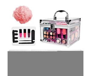 Kit de démarrage de maquillage pour débutants | Trousse de maquillage portable | Vitrines cosmétiques pour adolescent, voyage, théâtre, mariage