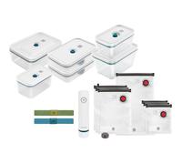 Kit De Démarrage De Mise Sous Vide Fresh & Save,En Verre,16 Unités,La Mer,Argent