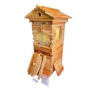 Kit De Démarrage De Ruches, Ruche À Écoulement Automatique En Bois De Cèdre Naturel, Contient 6000 Abeilles, Fenêtre D’Observation Transparente, Récolte Du Miel Sans Ouvrir La Ruche