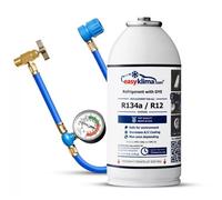 Kit de démarrage EasyKlima - gaz de remplissage de climatisation R134a, pour les voitures fabriquées entre 1994 et 2016.