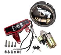Kit de démarrage électrique, compatible avec Honda GX160 GX200, comprend un moteur de démarrage et un interrupteur à clé de contact