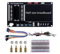 Kit de démarrage GeeekPi Raspberry Pi Pico, BreadBoard Kit avec demi-plateau, lot de fils de saut (Raspberry Pi Pico non inclus)