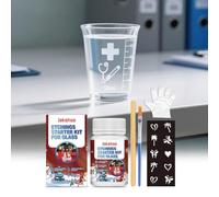 Kit de démarrage givré de 100 g pour verre, kit de gravure pour verre, crée des motifs gravés permanents, réutilisation durable avec des pochoirs en verre, créez des motifs gravés personnalisés qui ne