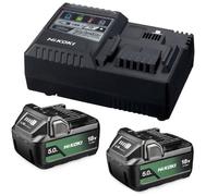 HiKOKI UC18YSL3WKZ 18V Set De Démarrage Batterie (2x 5,0Ah)