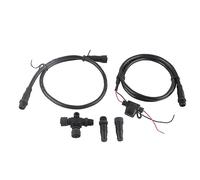 Kit de Démarrage NMEA 2000, Câble d'Alimentation 1M avec Fusible et Câble de Connexion 0.5M, Connecteur T à 3 Ports avec Résistances Mâle et Femelle pour Réseaux Marins Lowrance Simrad