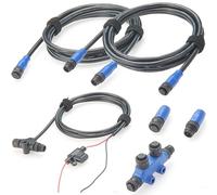 Kit de démarrage NMEA 2000 certifié pour réseau NEMA 2K pour Lowrance, Simrad et Garmin, câbles de base NMEA 2000 de qualité marine, câbles de dérivation, tés et terminateurs, 6 pièces