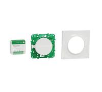 Kit de démarrage - Odace - S520192K - Actionneur micro - Interrupteur sans fil - Plaque blanche