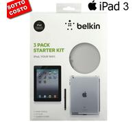 Belkin Démarreur Kit Original Étui +Film +Stylet Stylus pour Apple iPad2