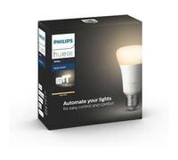 Kit de démarrage Philips 2 ampoules connectée Hue White E27 Bluetooth + Pont de connexion 9,5 W Blanc