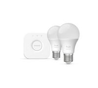 Kit de démarrage Philips Hue White and Color Ambiance Essential 2 ampoules E27 et Bridge Multicolore Blanc