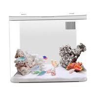 Kit De DéMarrage Pour Petit Aquarium De 1,3 Gallons Avec Filtre à 3 Couches Et LumièRe LED, Aquarium De Bureau Avec SystèMe Autonettoyant, DéCoration D'IntéRieur Pour Poissons Betta, Crevettes, Poisso