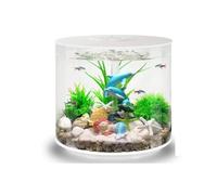Kit De Démarrage Pour Petits Aquariums, Comprenant Un Bac Compact Avec Système De Filtration Intégré Et Dissimulé Ainsi Qu'un Éclairage Tricolore, Adapté À L'élevage De Diverses(Multi-colored-D)