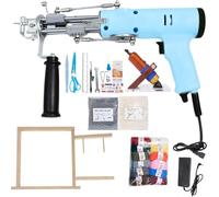 Kit de démarrage pour pistolet à touffeter électrique avec support de touffetage et tondeuse à moquette, 10 000 tr/min, 5 à 40 points/sec, réglage de la hauteur de 7 à 21 mm pour tapis de bricolage