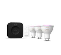 Kit De Démarrage Pro 3 Ampoules Connectées Philips Hue Gu10 Blanc + Variateur Dimmer Switch
