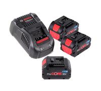 Kit de démarrage ProCore Bosch avec 3x batterie ProCORE 18 V 8,0 Ah Professional ( 1600A016GK ) et chargeur GAL 1880 CV