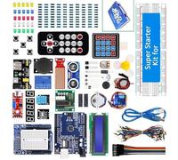 Kit de démarrage RFID pour Arduino R3 avec module d'alimentation platine d'expérimentation et résistances assorties pour la construction de circuits