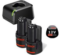 Kit de démarrage sans fil GBA 12 volts / 2x 3,0 Ah Bosch + chargeur rapide GAL 12V-20