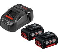 Kit de démarrage sans fil GBA 18 volts / 2x 4,0 Ah Bosch + chargeur rapide GAL 1880 CV