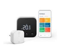 Kit de démarrage thermostat connecté et intelligente filaire Tado X Noir et Blanc Noir G