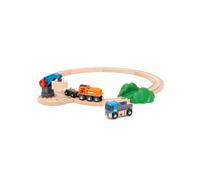 BRIO® WORLD Set de démarrage train de marchandises avec grue
