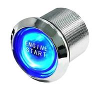 Kit de démarrage universel pour moteur de voiture, bouton-poussoir de démarrage, interrupteur d'allumage, LED bleue, lumière de contrôle du moteur Ignition Starter pour Voiture