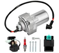 Kit de démarreur à 3 boulons avec solénoïde pour relais pour 50 CC-125 CC 4 VTT chinois compatible avec Taotao pour Coolster pour véhicules tout-terrain Kazuma (B)