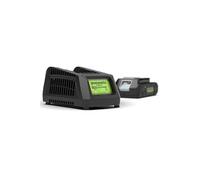 Greenworks Batterie et Chargeur 24V - Batterie et Chargeur d’Origine Greenworks pour Outils de Jardin et Électriques 24V, Sortie 60W, Temps de Charge 120 Min Batterie Lithium-Ion 4Ah - G24B4 & G24UC
