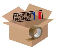 kIT De démenagements ou d'expéditions 10 cartons d'emballage Made in France + rouleau de scotch (50X33X25)