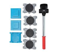 Kit de Déménageur de Meubles 8pcs, Roues de Rotation à 360 Degrés Faciles à Mobilier, Charges Lourdes de Meubles avec Acier Inoxydable, Abdos, Matériau en Fer, pour Mobilier et
