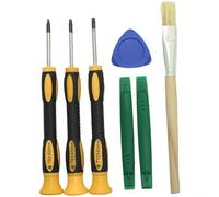 Kit de démontage 7 en 1 pour manettes de console de jeu vidéo avec embouts de tournevis T6 T8, embouts magnétiques et pied-de-biche (B)