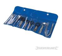 Silverline Tools 333101 Lot de 20 clés pour Extraction de Rayons de véhicules Argenté