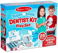 Melissa & Doug Kit de dentiste Super Smile pour enfants, Jeu de rôle, Jouets de dentiste pour enfants, Jouets éducatifs, Cadeau pour filles et garçons de 3 4 5 6 7 ans