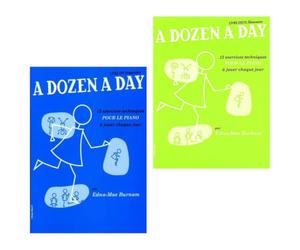 Kit de départ: A Dozen A Day: Livre Un - Préparatoire + Livre Deux: Élémentaire, Edna-Mae Burnam, Éditeur : Editions Musicales Françaises + Cahier de musique Soundman + 2 crayons